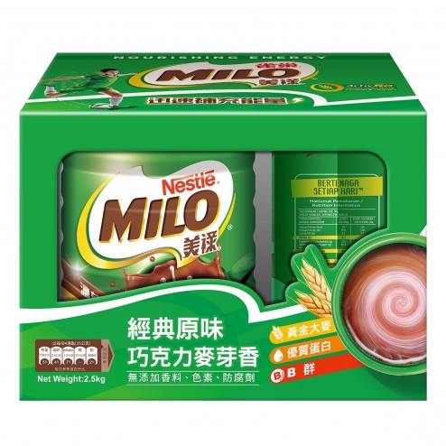 美祿 巧克力麥芽飲品組 1.5公斤 + 1公斤補充包